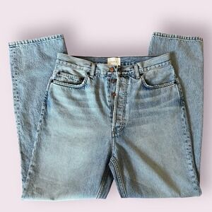 DOEN Womens Jeans Size 29 Light Wash High Rise Straight Leg Denim Casual